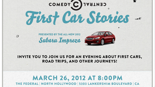 Comedy Central's First Car Stories